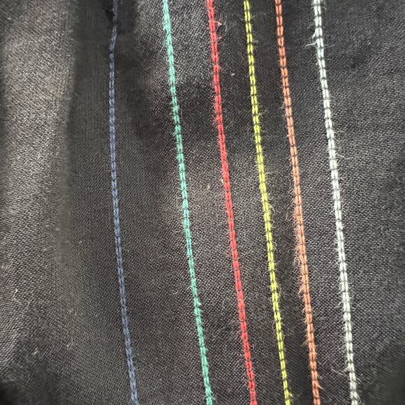 Dolan Anthropologie Hipster Boho Rainbow Striped Halter Jumpsuit Romper USA Made - Picture 14 of 14